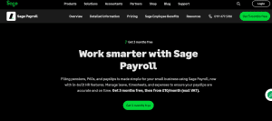 Sage Payrol lHomepage