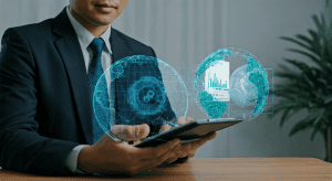 Business call discussing payroll outsourcing.