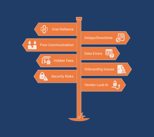Infographic of risks of outsourcing payroll service