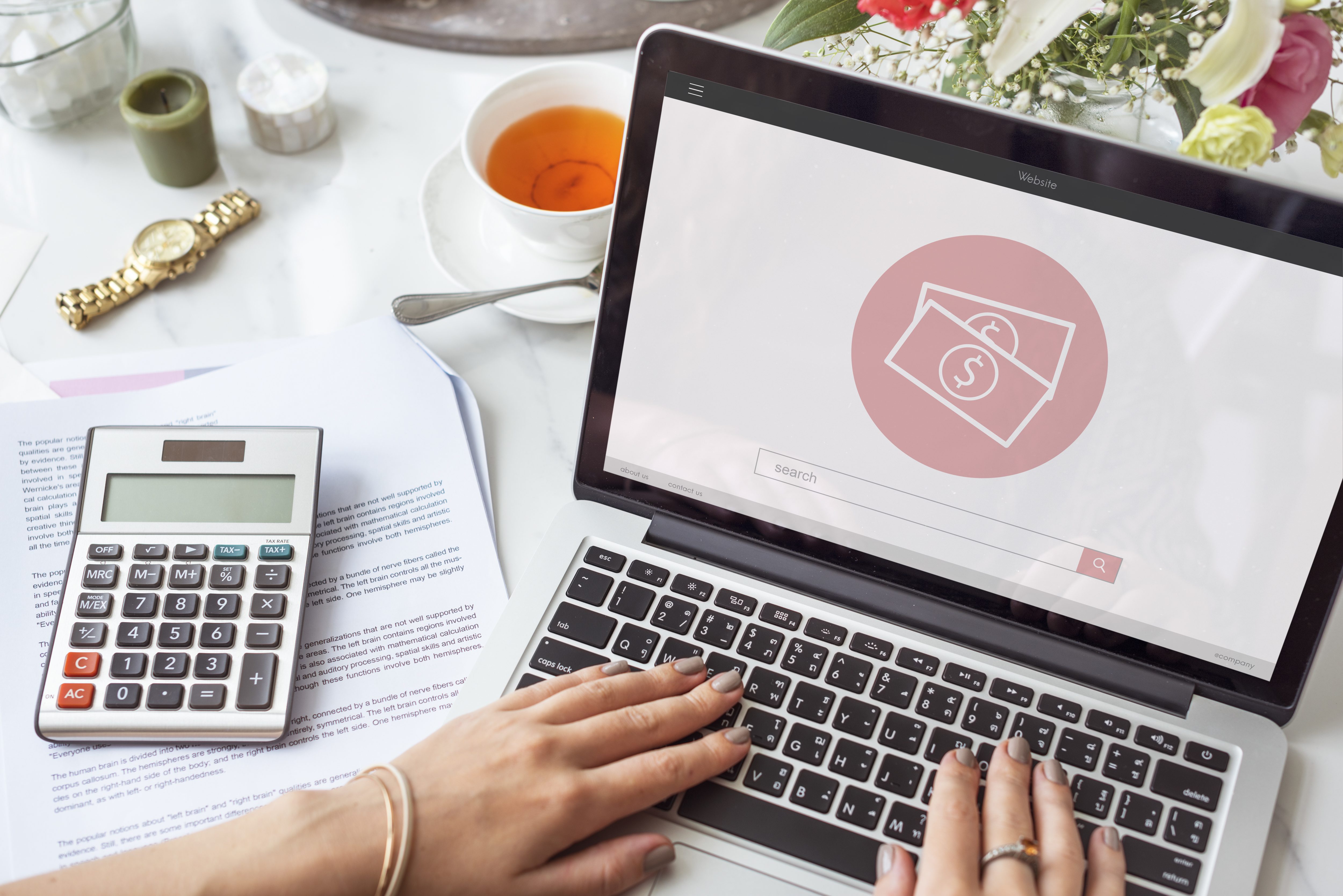 Illustration of a payment process