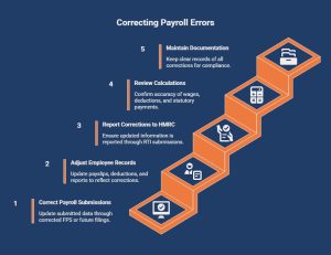 Infographic on How Can Employers Correct Payroll Errors According to HMRC_ - visual selection
