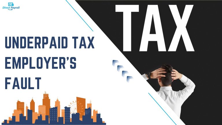 Underpaid Tax Employer's Fault - Man holding his head