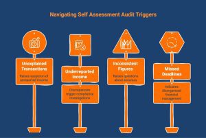 infographic on common mistakes that trigger an HMRC audit