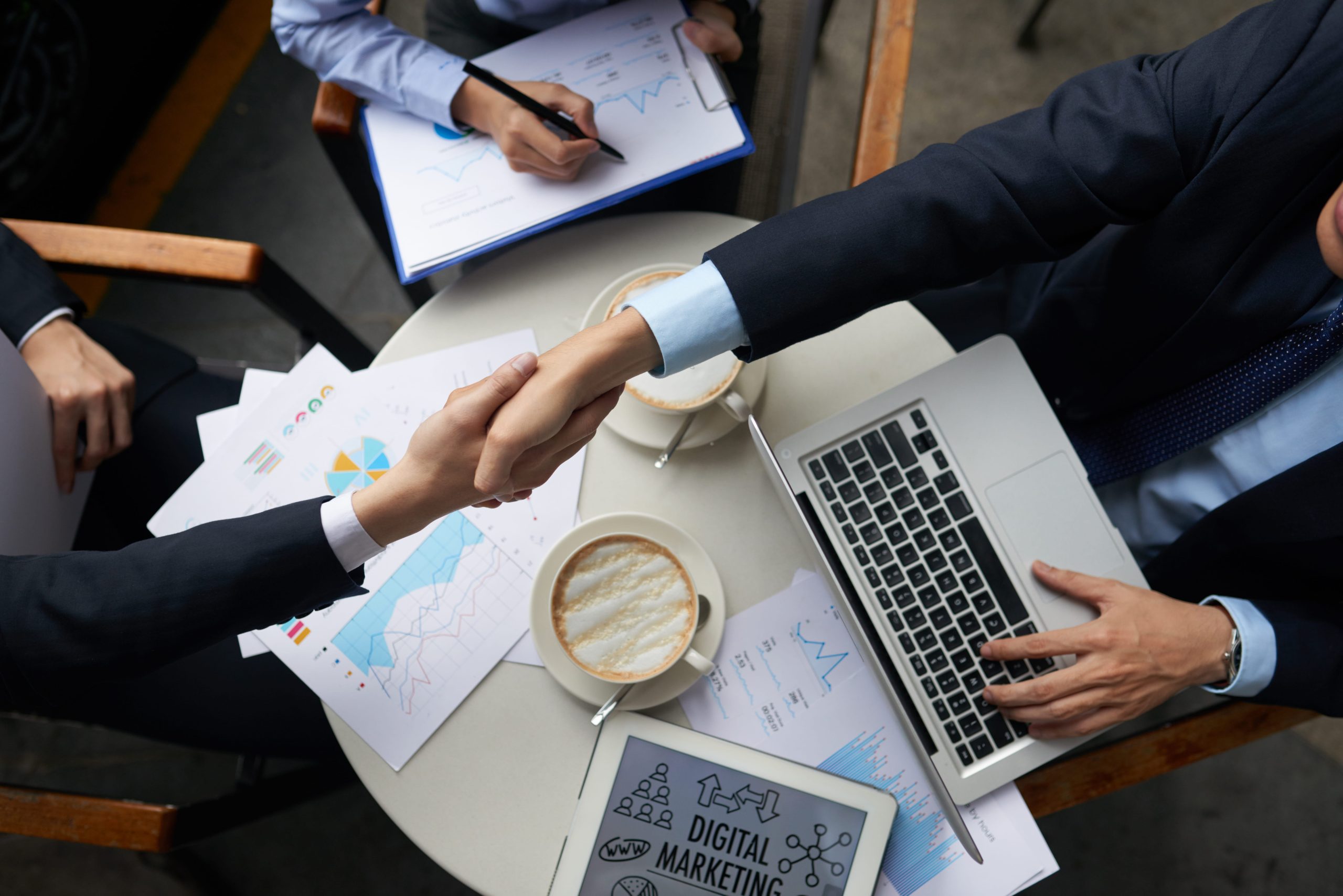 Trusted business handshake