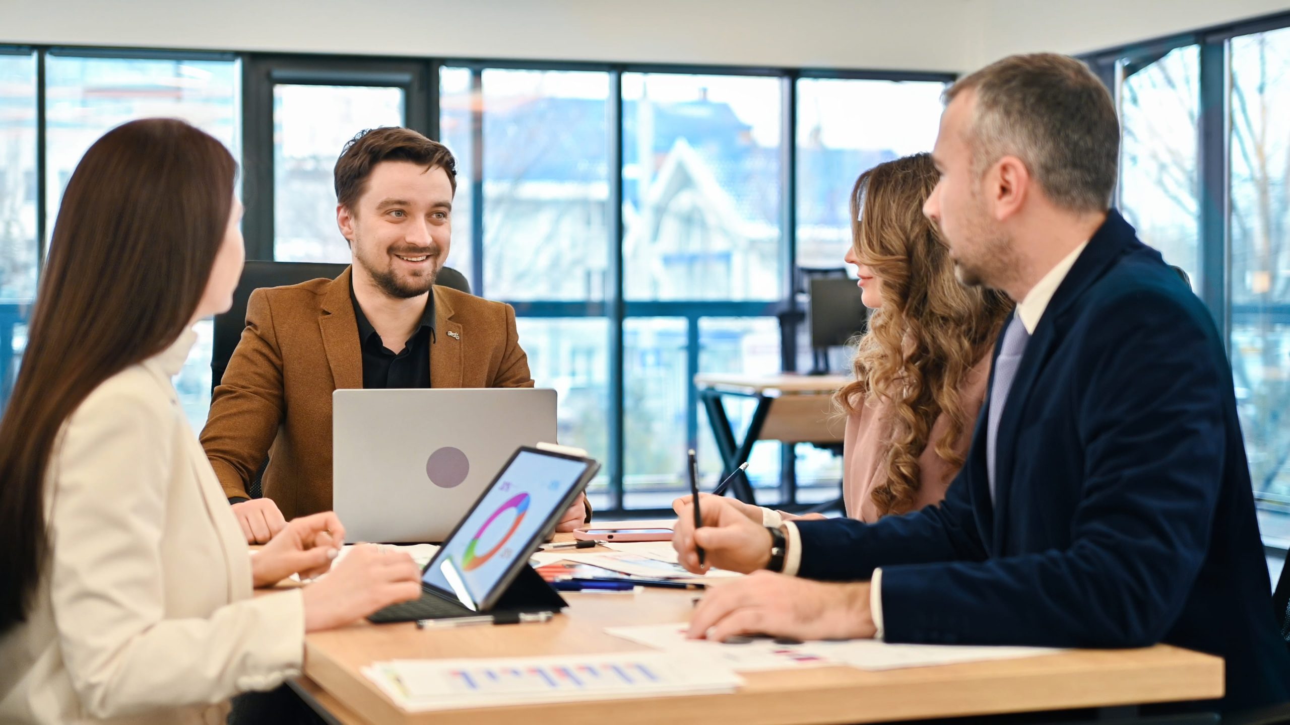 business meeting in office